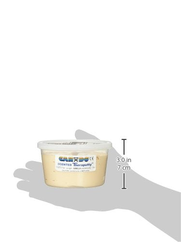 CanDo TheraPutty Scented Hand Exercise Putty For Rehabilitation, Exercises, Hand Therapy, Occupational Therapy, Banana Yellow X-Soft 2oz