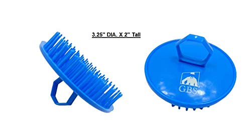 G.B.S Gents Dandruff Cleaning Scalp Brush 2 Pack – Silicone Shampoo Scrubber for Hair & Scalp Massage, Exfoliating Wet Dry Hair Care, Red