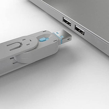 Lindy USB Port Blocker - Pack of 4, Blue (40452)