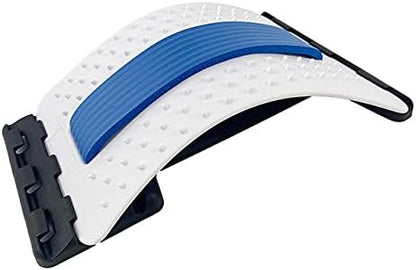 Back Massager Stretcher Equipment Massage Tools Massageador Magic Stretch Fitness Lumbar Support Relaxation Spine Pain Relief (White-Green)