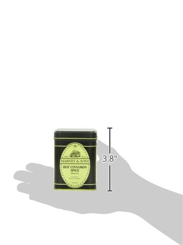 Harney & Sons Hot Cinnamon Spice, Loose Leaf Black tea, 4 Ounce tin