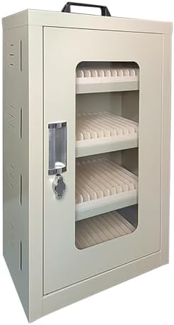 Wall Mounted Cell Phone Jail Lock Box - 15/30/45/60/75 Slots Charging Station for Office, School, Classroom & Factory - Family Time Out Organizer (38x22x33cm/15x9x13in)