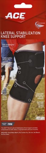 ACE Brand Adjustable Knee Brace with Side Stabilizers Provides Support & Compression to Arthritic and Painful Knee Joints