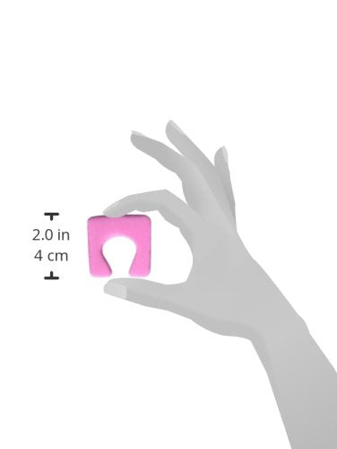 ForPro Sole Toe Separators - Black Luxurious Foam Separators - Individual Toe Separators for Pedicures â€“ 144-Count