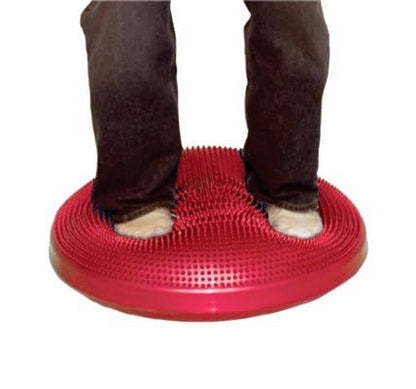 Cando-30-1870 CanDo Inflatable Balance Disc for Balance Training, Proprioception, Strengthening Lower Extremities, Posture, Back Pain, Stress Relief, Restlessness and Anxiety. Black, 14” Diameter