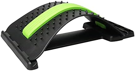 Back Massager Stretcher Equipment Massage Tools Massageador Magic Stretch Fitness Lumbar Support Relaxation Spine Pain Relief (White-Green)