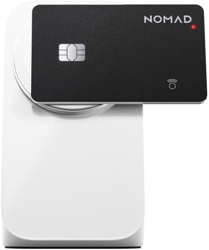 Nomad Tracking Card Carbide, Slim Card Tracker with IPX7 Waterproof and Dust Proof Card Tracker for Wallet & Luggage, 5 Months GPS Tracker Long Battery Life, Rechargeable, Compatible with iOS Only