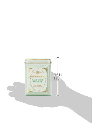 Harney & Sons Earl Grey Supreme, Black Tea, 20 Sachets (Pack of 2)