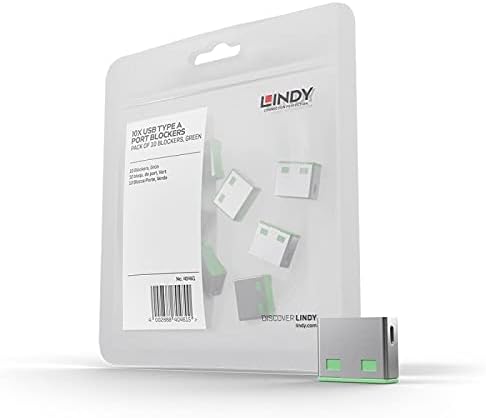 Lindy USB Port Blocker - Pack of 10 - Blue 40462