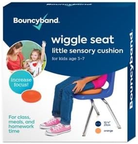 Bouncyband – Wiggle Seat – Purple, 13” D – Large Sensory Cushion for Kids