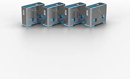 Lindy USB Port Blocker - Pack of 10 - Blue 40462