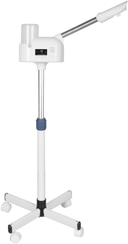 Facial Steamer with Hot Mist, Esthetician Barber Steamer, Height Adjustable & Rotatable Nozzle, for Home & Salon SPA