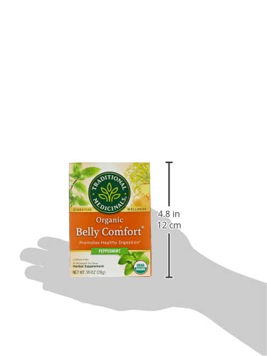 Traditional Medicinals Tea, Organic Triple Mint - Supports Healthy Digestion - Kosher, Non-GMO, Caffeine-Free - 16 Tea Bags