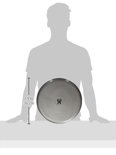 Cando-30-1870 CanDo Inflatable Balance Disc for Balance Training, Proprioception, Strengthening Lower Extremities, Posture, Back Pain, Stress Relief, Restlessness and Anxiety. Black, 14” Diameter
