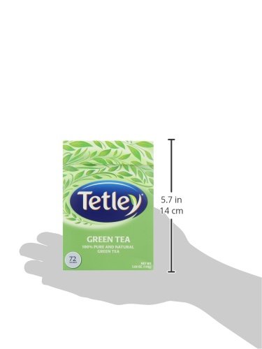 Tetley, Natural Green Tea, 72 Count, Hot or Iced, Light, Refreshing Green Tea