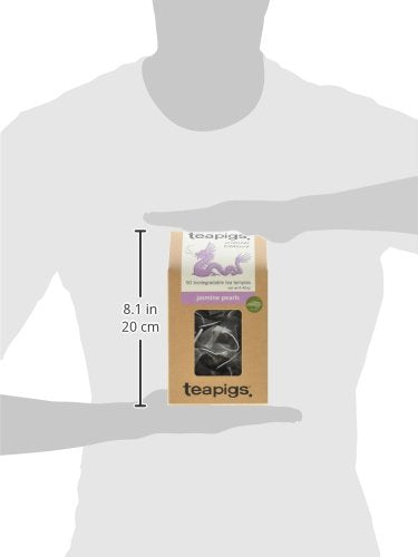 teapigs, Jasmine Pearls Green Tea, Made with Whole Leaves, Whole Leaf Tea Temples, 50 Count, Pack of 50, Fragrant, Floral & Delicate