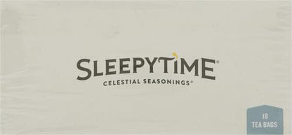 Celestial Seasonings Sleepytime Tea Plus Melatonin, Caffeine Free, Celestial Seasonings Herbal Tea, 18 Bag Box