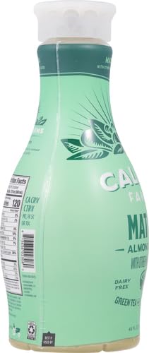Califia Farms - Matcha Almond Latte, 48 oz, Dairy Free, Almond Milk, Plant Based, Vegan, Gluten Free, Non GMO, Green Tea