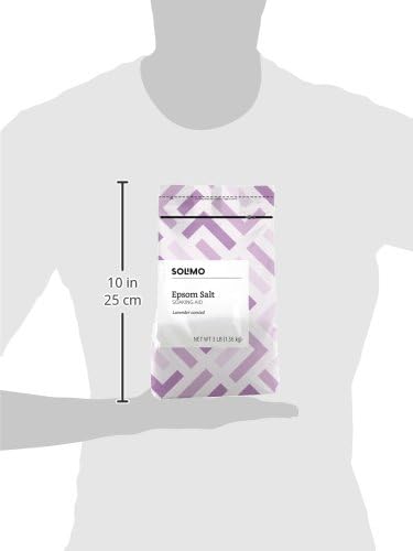 Amazon Basics Epsom Salt Soaking Aid, Lavender Scented, Relax & Relief, Resealable, 3 Pound, 1-Pack (Previously Solimo)