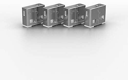 Lindy USB Port Blocker - Pack of 4, Blue (40452)