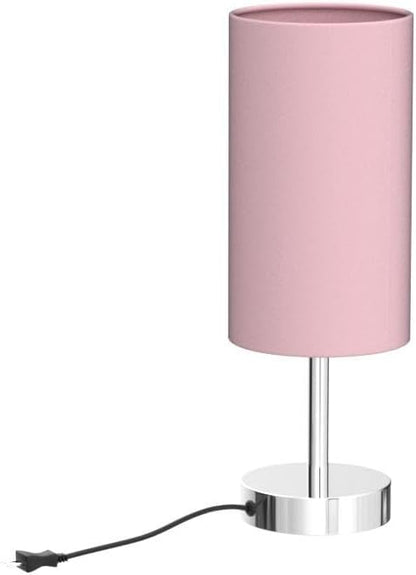 Yarra-Decor Bedside Table Lamp with USB Ports - Touch Control for Bedroom 3 Way Dimmable Nightstand Lamp with Round Fabric Shade for Living Room, Dorm, Home Office, Corded Electric, Without Battery