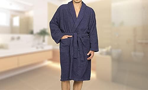 Cotton Unisex Terry Robe, Soft And Absorbent Robes For Men And Women, Bathroom Accessories