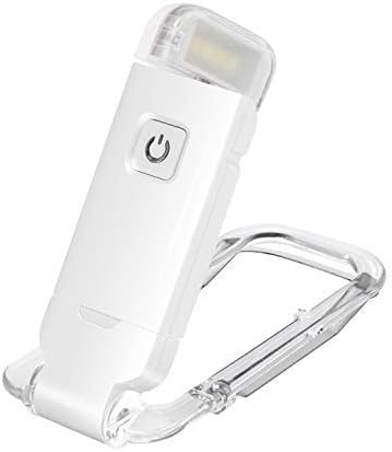 HONWELL Rechargeable Book Light, Clip On LED Reading Lights for Kids Reading in Bed, 3 Brightness Levels Dimmable Bookmark Light for Eye-Protection, Portable Reading Lamp for Bookworms, Travel(Orange)