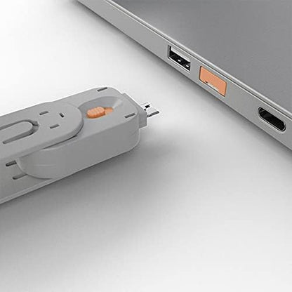 Lindy USB Port Blocker - Pack of 4, Blue (40452)