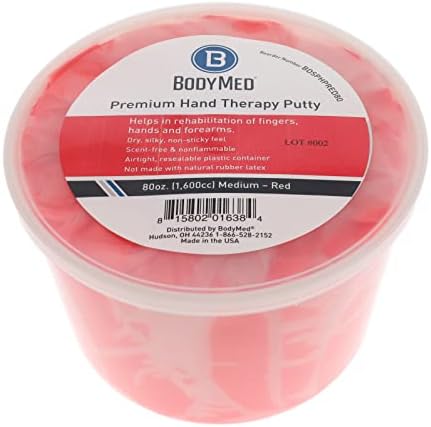 BodyMed Premium Hand Therapy Putty, Yellow, 6 Oz., Soft, Strengthening Therapy Putty for Physical Rehabilitation