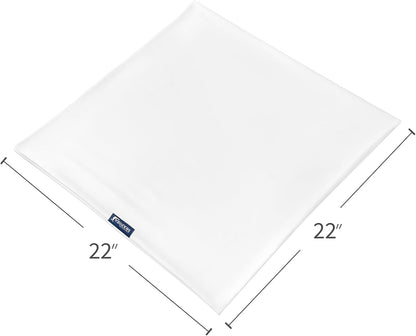 Waterproof Pillow Case Protector with Zipper 4 Pack Standard Size 20 x 26 inch White Pillow Protectors Feather Proof Pillow Covers Encasement Pillow Case