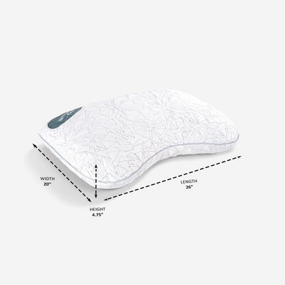 Bedgear Storm Performance Pillow, 1.0 Cooling Pillow for Side Sleepers, Medium Firm Support, Ver-Tex Cooling Cover, Air-X Mesh, Washable
