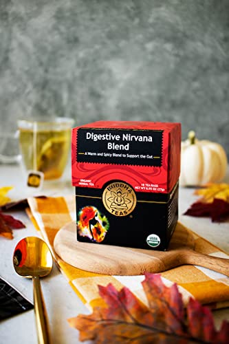 Buddha Teas Organic Digestive Nirvana Blend - Herbal Tea, Caffeine Free