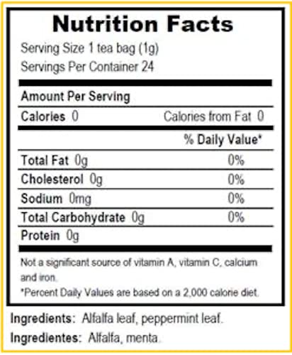 Tadin Herb & Tea Co. Hibiscus Herbal Tea. Caffeine Free. 24 Tea Bags. 1.44 oz. Pack of 3