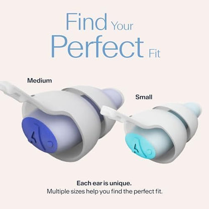 Alpine SleepDeep Earplugs for Sleeping – Side Sleepers & Snoring – Ultra-Soft Noise Reducing Earplugs – 27dB SNR – Hypoallergenic, Silicone-Free – 2 Pairs (S + L)