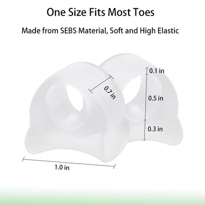 12pcs Gel Toe Spacers, Toe Separators to Correct Your Toes