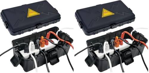 Hrensaw Large Outdoor Electrical Box Waterproof(12.5x8.5x5inch),IP54 Waterproof Outdoor Outlet Covers,Weatherproof Extension Cord Covers Protect Outlet,Plug,Timer,Power Strip,Holiday Light,Black