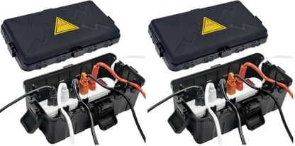 Hrensaw Large Outdoor Electrical Box Waterproof(12.5x8.5x5inch),IP54 Waterproof Outdoor Outlet Covers,Weatherproof Extension Cord Covers Protect Outlet,Plug,Timer,Power Strip,Holiday Light,Black