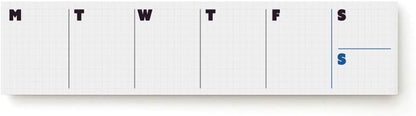 JSTORY Sticky Planner Adhesive Paper Note Columnar Scheduler Organizer to-do One Size Weekly White
