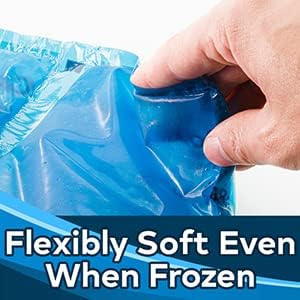 Soft Gel Knee Ice Wrap, Cold Therapy Compression Ice Pack, Universal Size