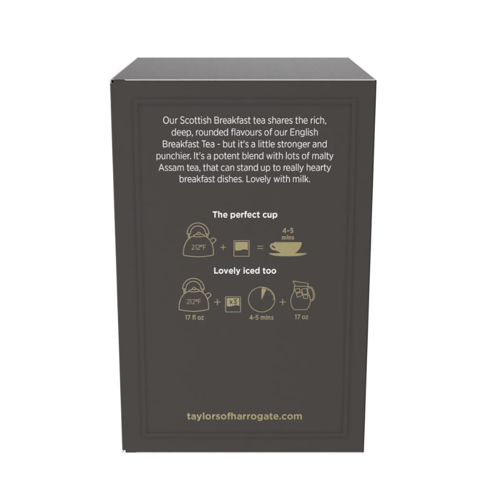 Taylors of Harrogate Scottish Breakfast Black Tea, 50ct (Pack of 1)