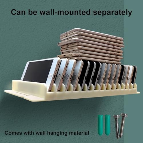 X-Large Cell Phone Holder for Classroom & Family Time, Anti-Slip Design with Grooves, Perfect for Home, School & Office Use - Versatile Phone Box