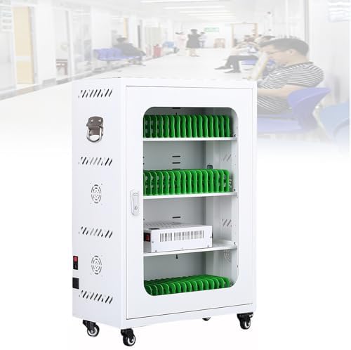 Wall-Mounted Phone Locker Charging Station - Secure Device Storage with USB Charging for Schools, Churches, AirportsPublic Spaces,White-6Slots