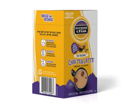 Oregon Chai Original Dry Chai Latte Mix, 8 Count (Pack of 6)