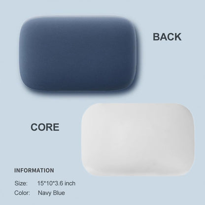 Carwales Emulsion Lumbar Support Pillow for Car Driving Seat Relax Soft Lower Back Support Home Office Chair Cushion Desk Accessories Waist Pain Relief Black