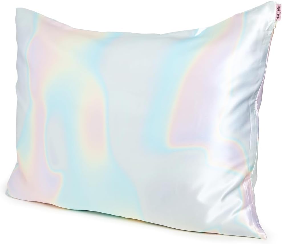 Kitsch Satin Pillowcase with Zipper for Hair & Skin - Softer Than Silk Pillow Cases, Smooth Cooling Satin Pillow Case, Wrinkle-Free, Machine Washable - Pillow Cases Standard Size (19x26) - Blush