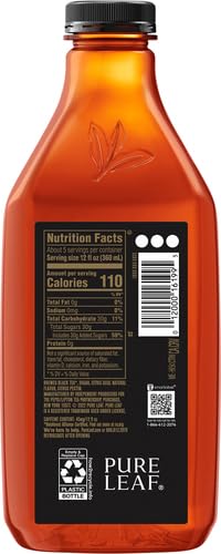 Pure Leaf Prepared Tea, Raspberry 64 fl oz Plastic Bottle