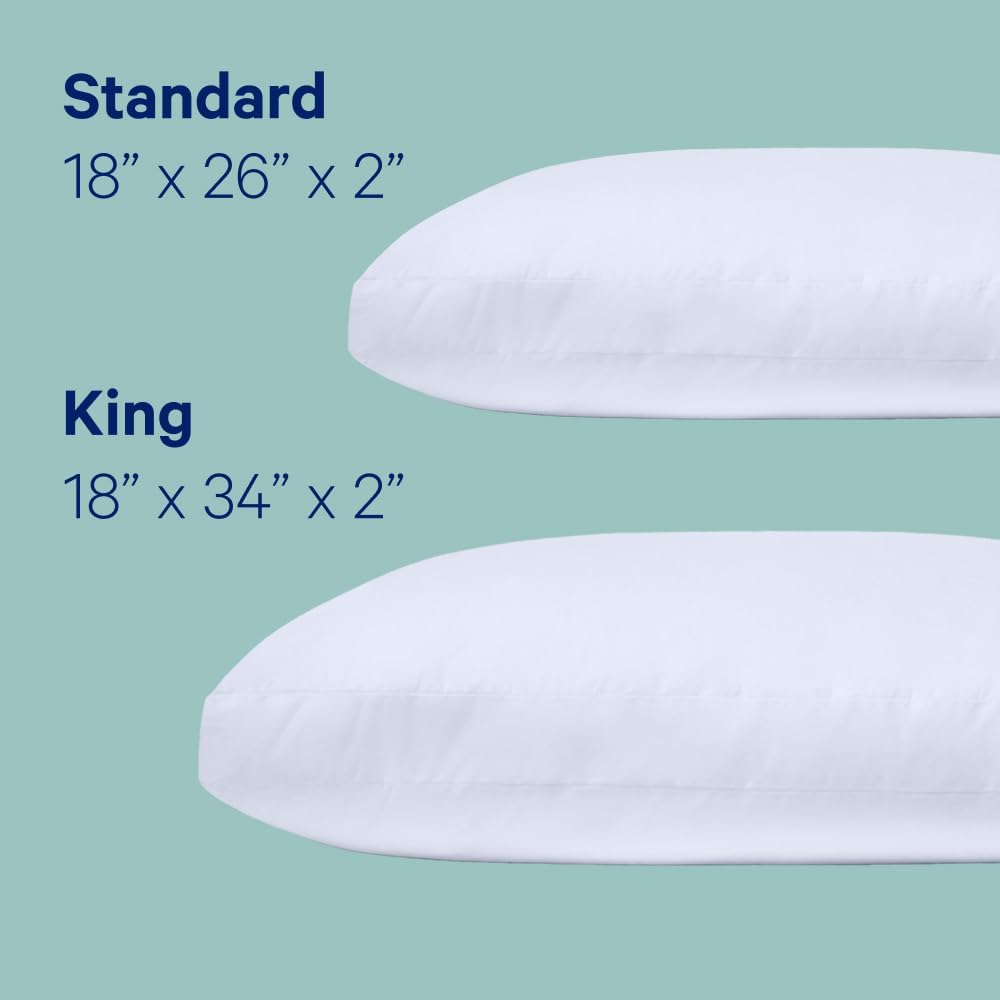 Casper Sleep Essential Cooling Foam Pillow, Standard Size – Firm Memory Foam with Cooling Cover, Supports Side Sleepers, Breathable & Pressure-Relieving