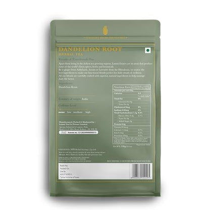 Luxmi Estates - Dandelion Root 50 Teabags, 100% Biodigradable Tea