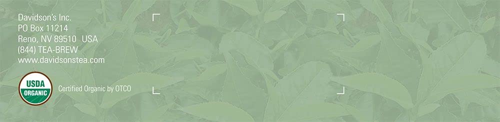 Davidson's Organics, White Peach, 100-count Unwrapped Tea Bags