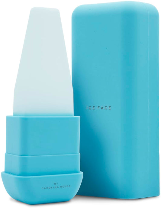 ICE FACE by CAAM BEAUTY | Facial Cryotherapy Roller for “Face & Neck | No-Drip Silicone | Depuff, Firm & Tone | Patented | Designed by Carolina Reyes